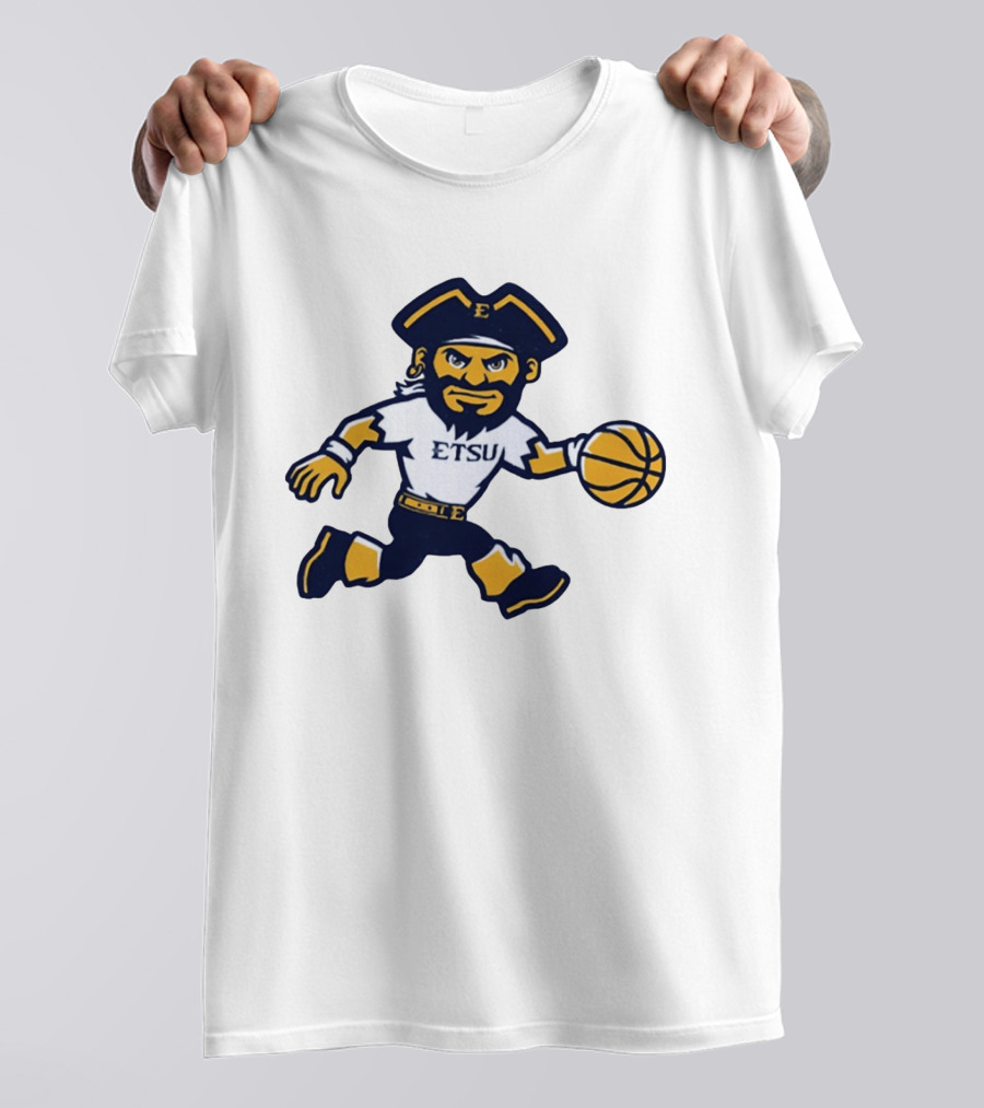 ETSU Buccaneers Basketball Pirate Mascot East Tennessee State University T-Shirt
