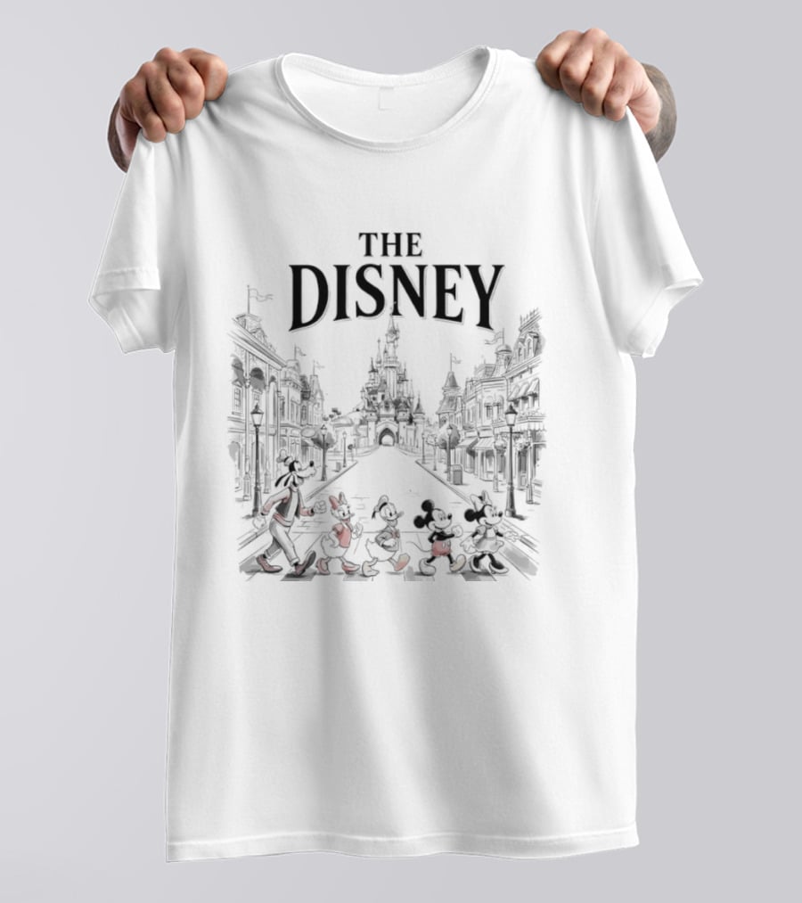 The Disney Goofy Daisy Duck Donald Duck Mickey Mouse Minnie Mouse Abbey Road T-Shirt