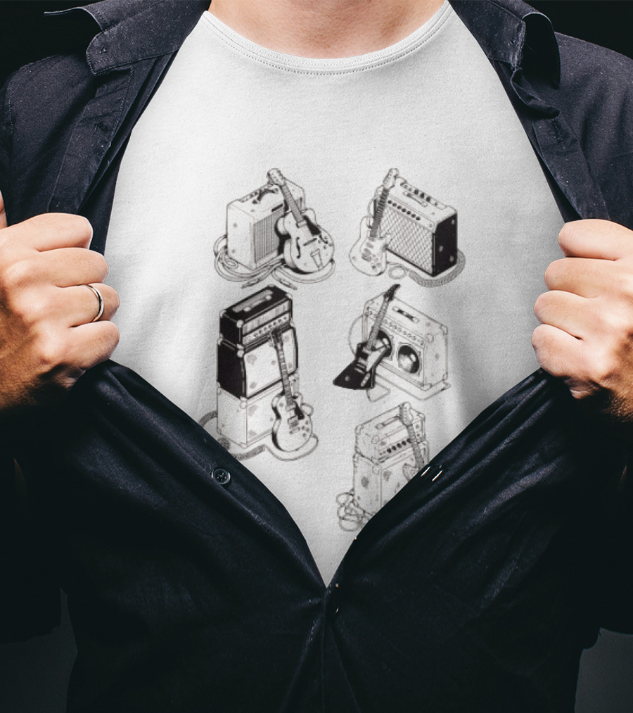 Guitar Eras Vintage Amplifier Collection T-Shirt