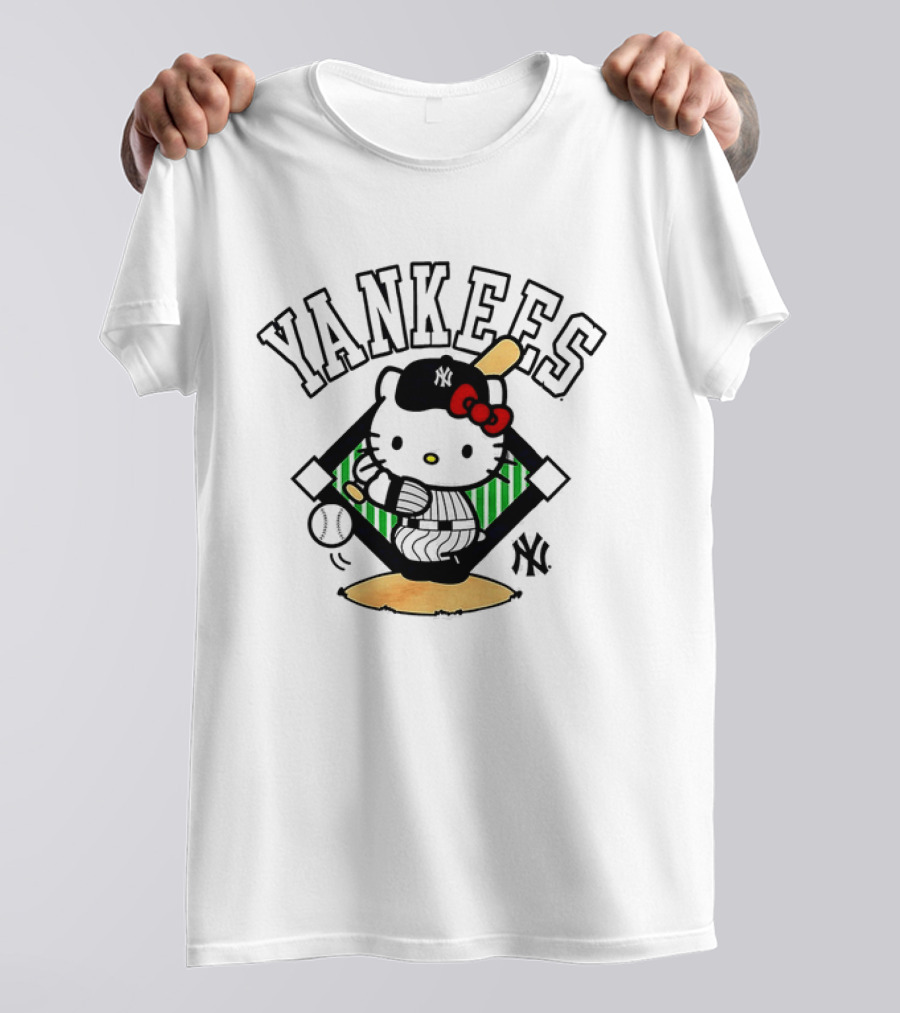 Hello Kitty Yankees Baseball Swing 2026 T-Shirt