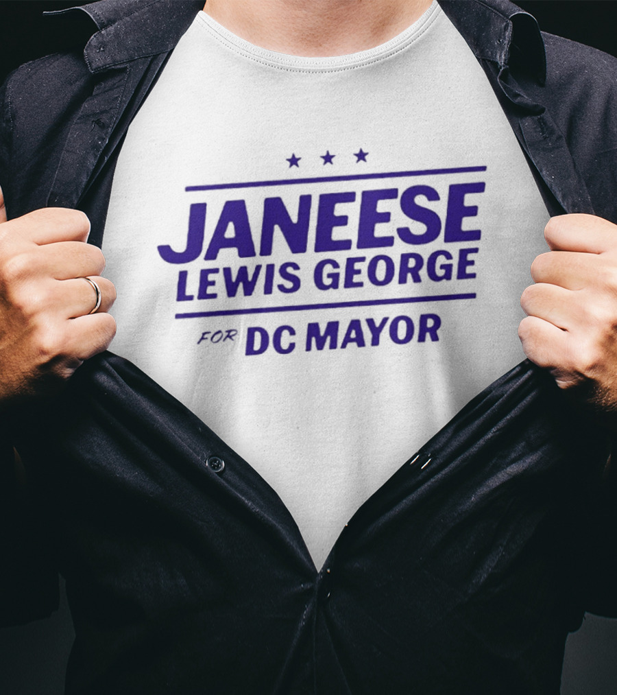 Janeese Lewis George DC Mayor Campaign Stars T-Shirt