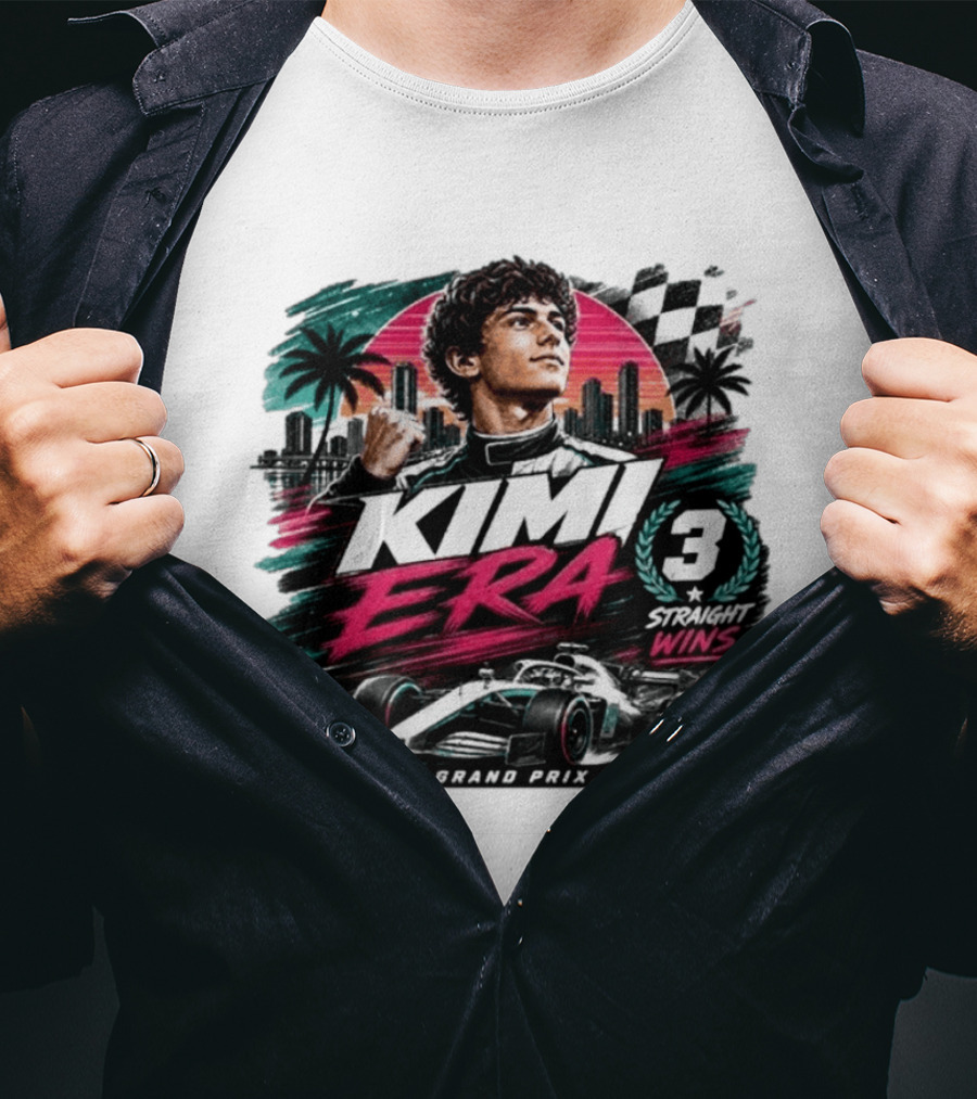 Kimi Era 3 Straight Wins Miami Grand Prix 2026 T-Shirt