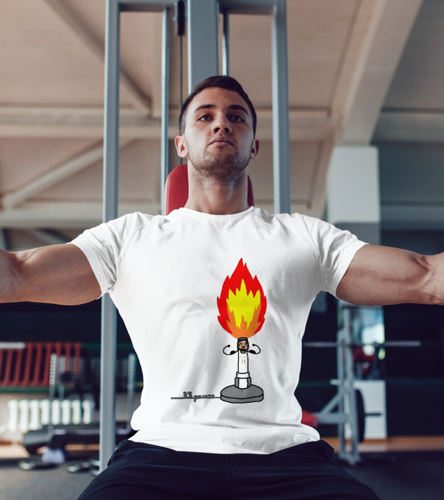New York Knicks Jalen Brunson 35 Points It's Lit Flame T-Shirt