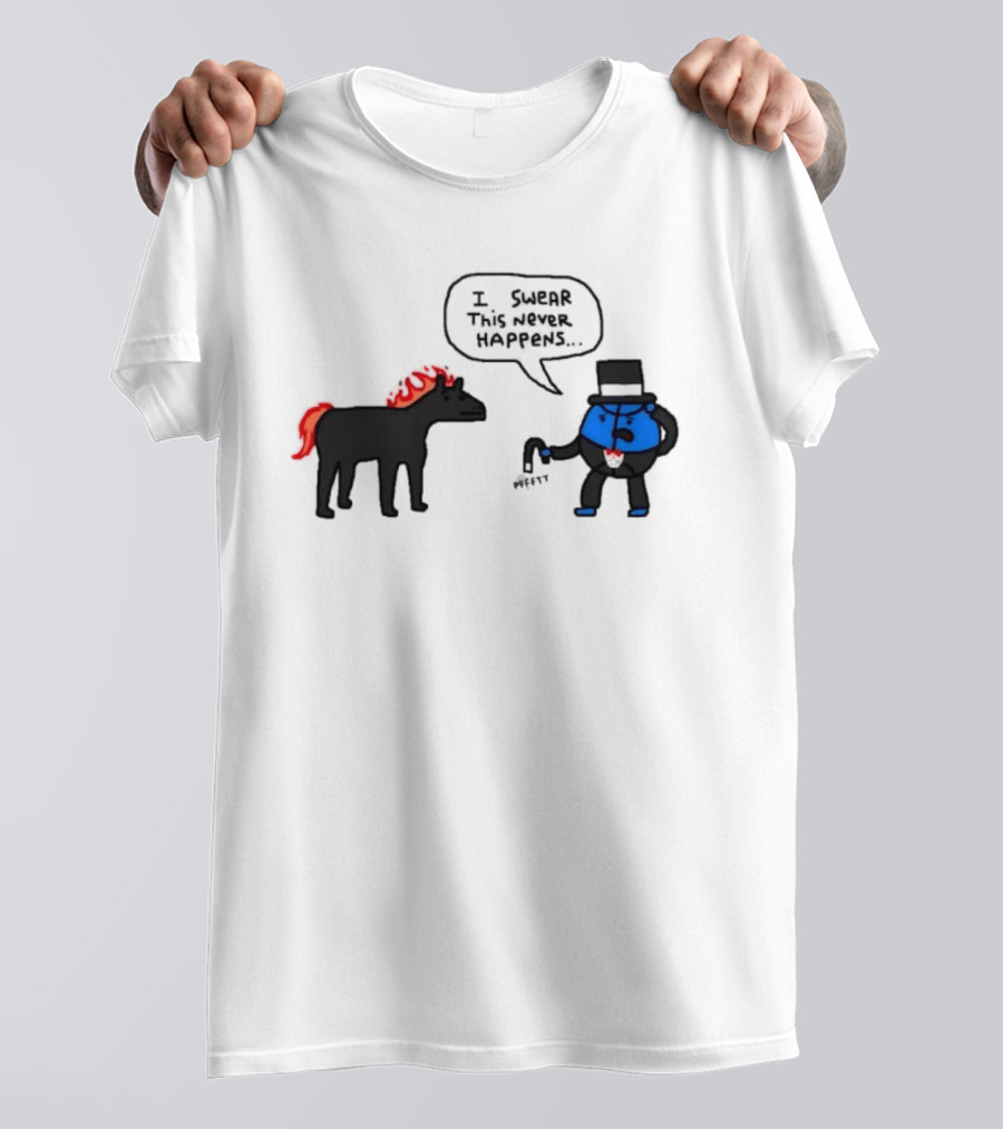 Orlando Magic Lose I Swear This Never Happens Meme Horse And Top Hat T-Shirt