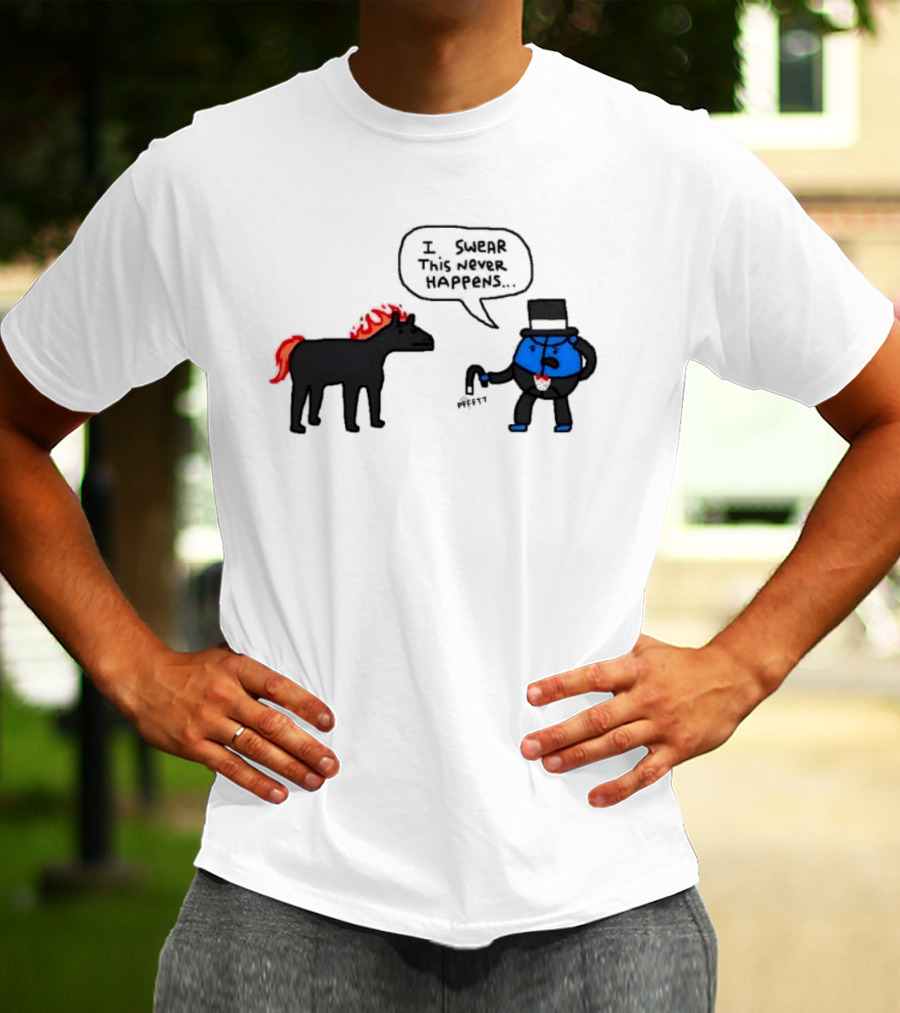 Orlando Magic Lose I Swear This Never Happens Meme Horse And Top Hat T-Shirt