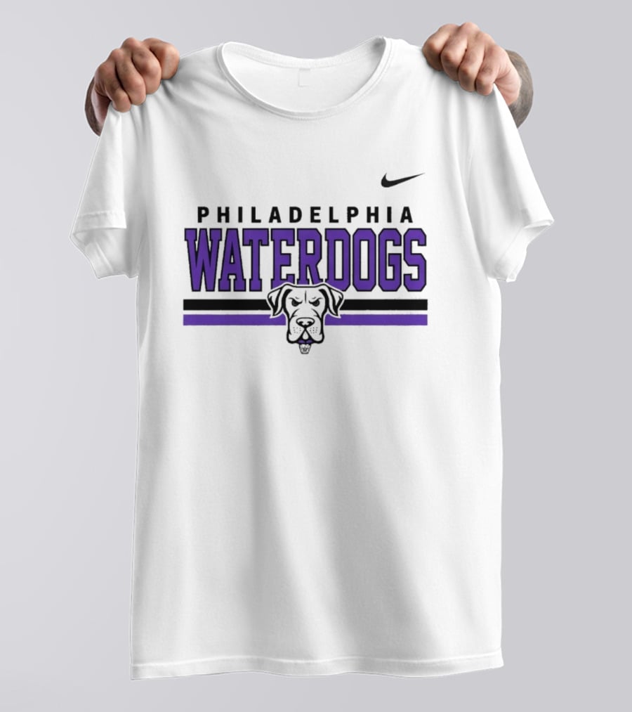 Philadelphia Waterdogs Nike Dri FIT Stripe Sportswear Collection T-Shirt