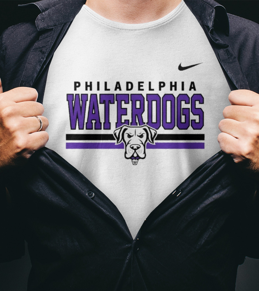 Philadelphia Waterdogs Nike Dri FIT Stripe Sportswear Collection T-Shirt