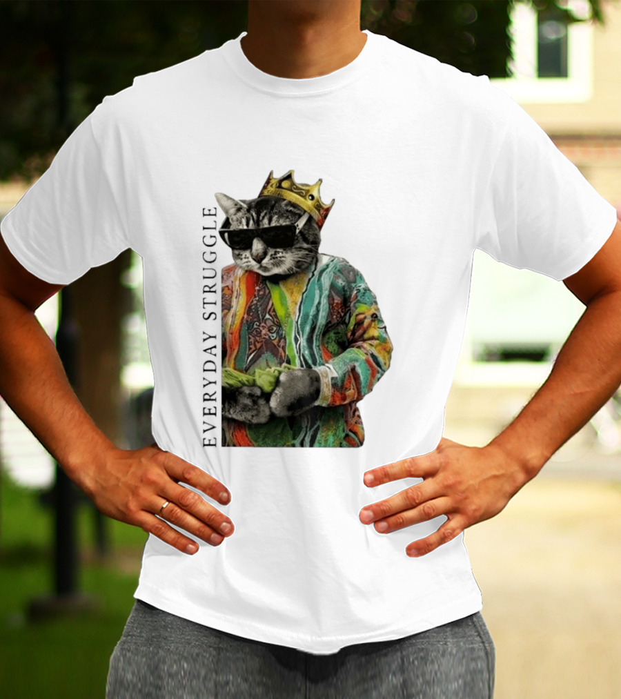 Scottie Barnes Everyday Struggle Cat In Colorful Crowned Outfit T-Shirt