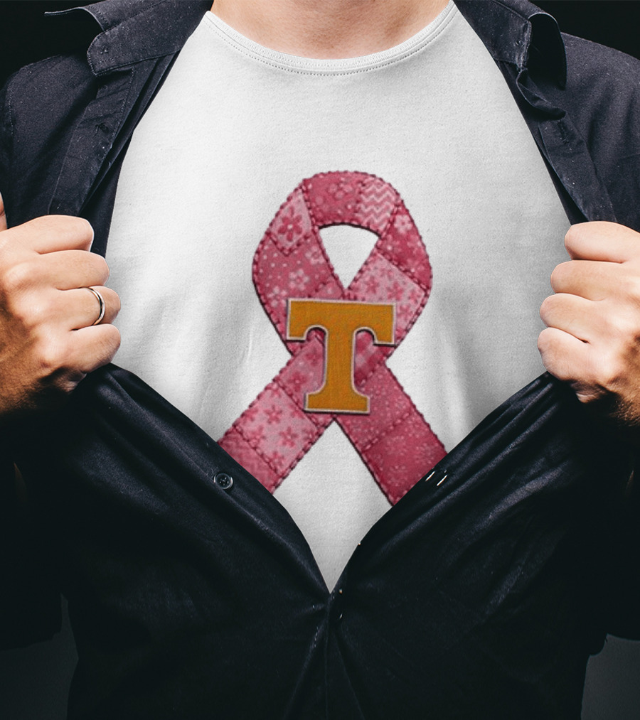 Tennessee Volunteers Pink Ribbon Breast Cancer Awareness T-Shirt