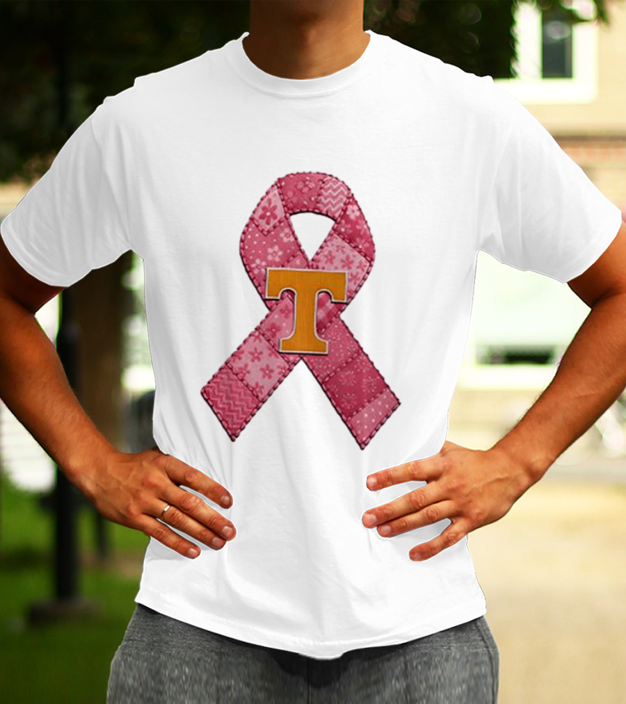 Tennessee Volunteers Pink Ribbon Breast Cancer Awareness T-Shirt