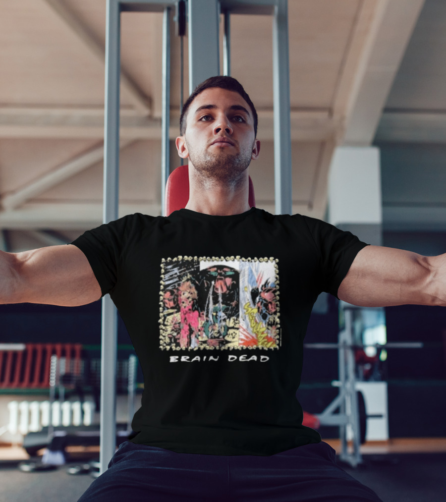 Brain Dead X Predator Comic Style Graphic Collaboration T-Shirt