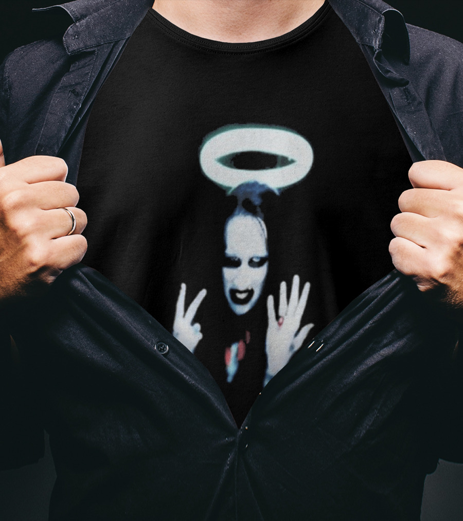 Wyco 1997 Marilyn Manson Angel Halo Gesture T-Shirt