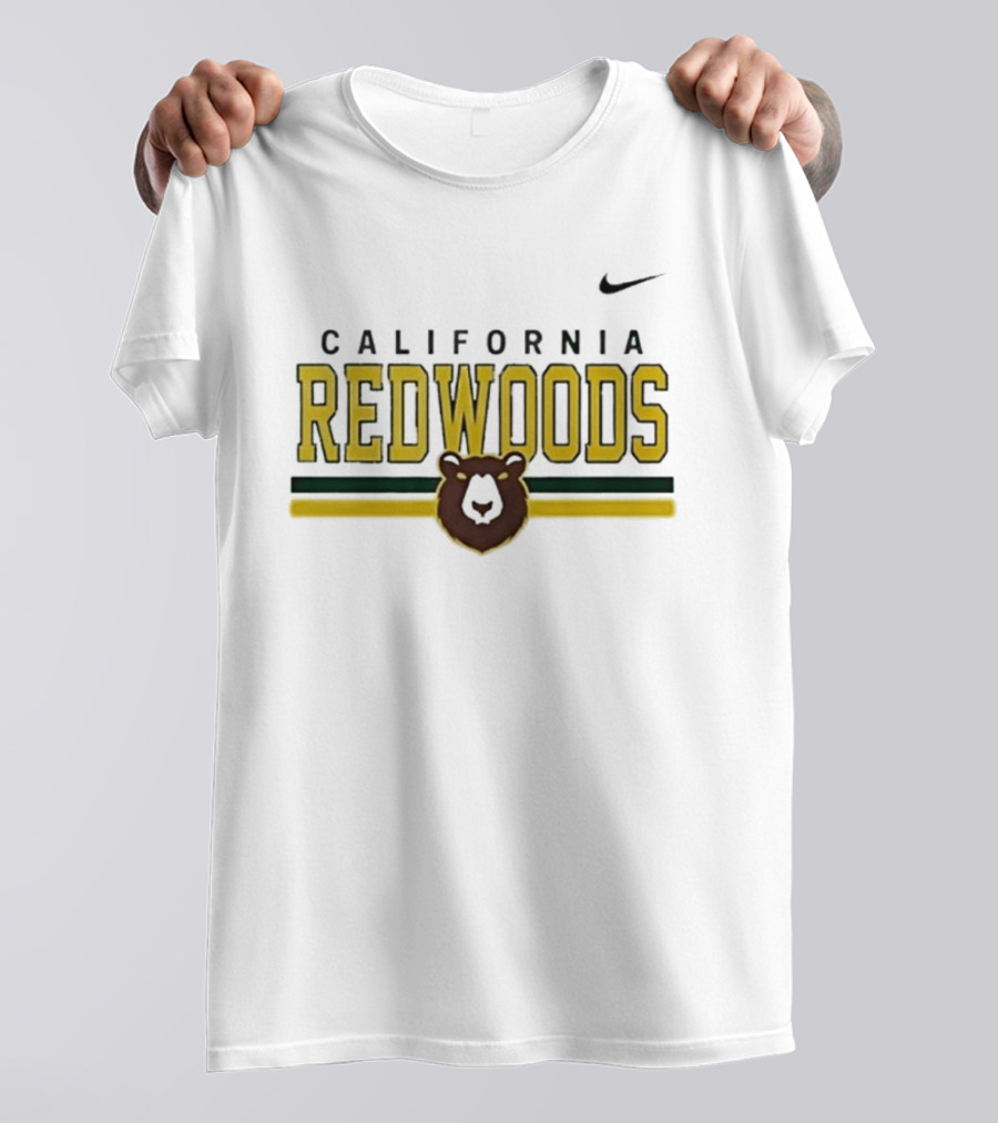 California Redwoods Lacrosse Stripe Nike Bear T-Shirt