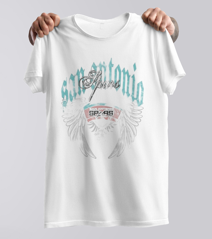 San Antonio Spurs Old English Classic Vintage Winged T-Shirt