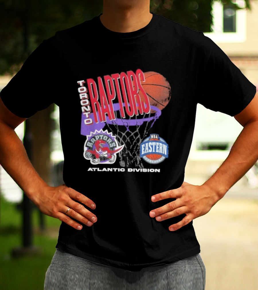 Toronto Raptors 90s Hardwood Classics Atlantic Division Eastern Basketball T-Shirt