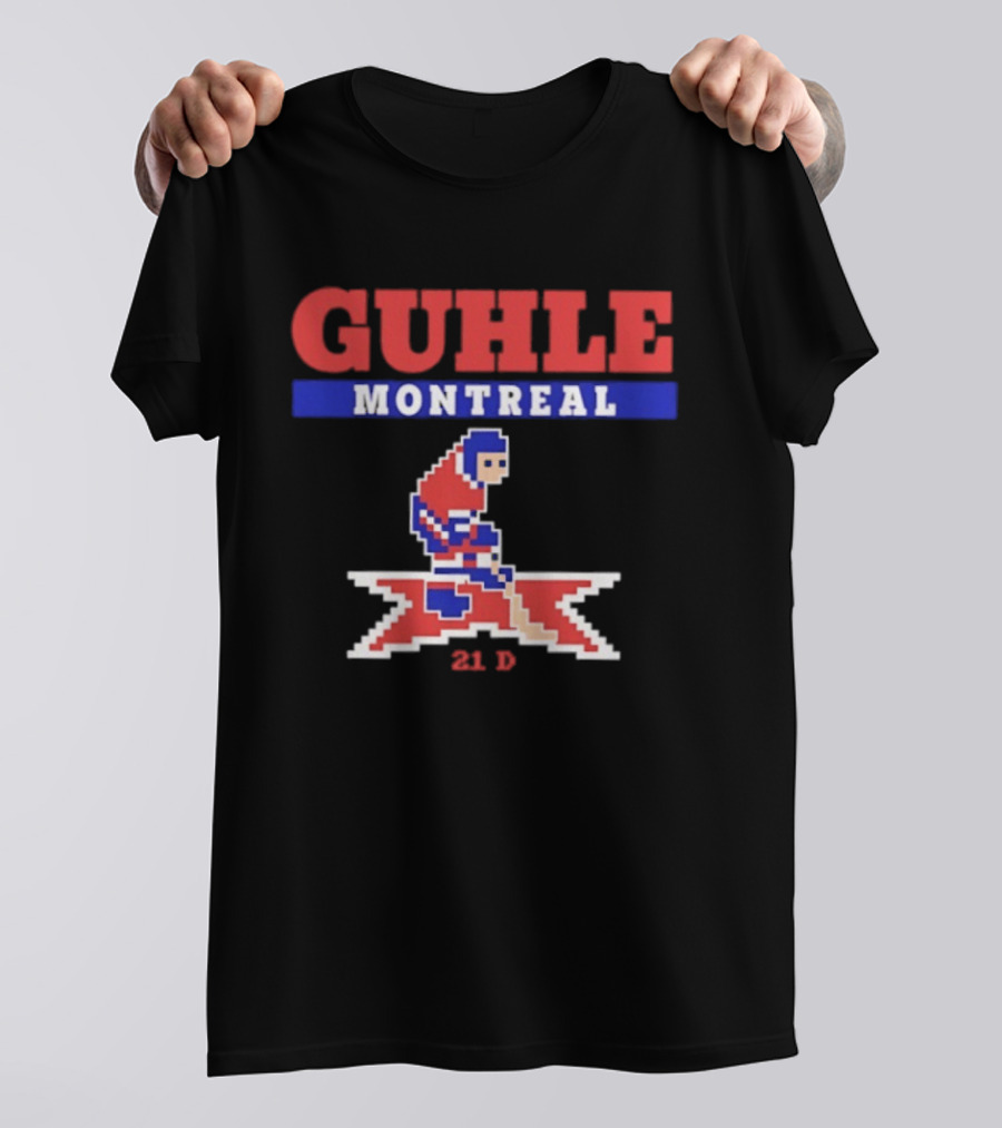 Guhle Montreal Canadiens Pixel Art 21 D Hockey T-Shirt