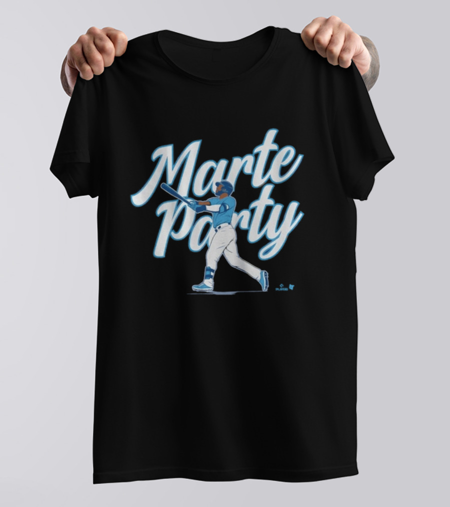 Marte Party Starling KC Baseball Celebration T-Shirt