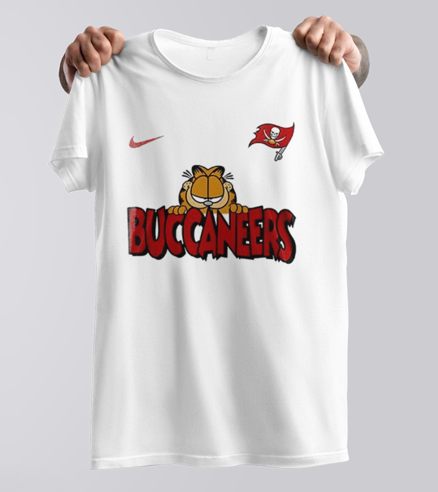 Nike Tampa Bay Buccaneers Garfield Football Fan Art NFL T-Shirt