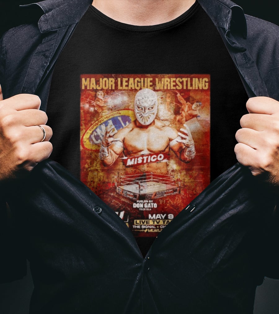 Mistico Major League Wrestling May 9 Live TV Taping The Signal Chattanooga T-Shirt
