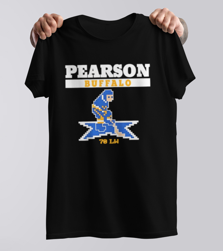 Pearson Buffalo Sabres 70 LW Hockey Pixel T-Shirt