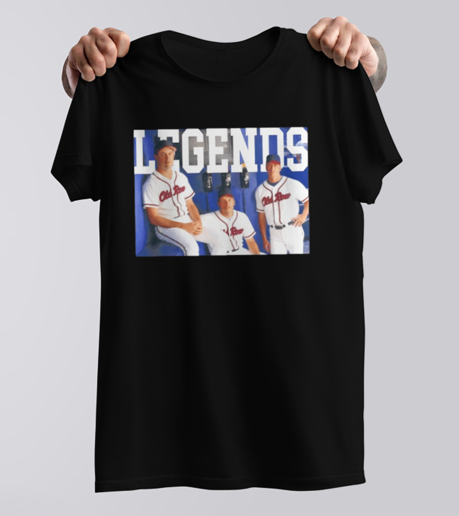 Atlanta Braves Legends The Big Three 1993 2002 T-Shirt