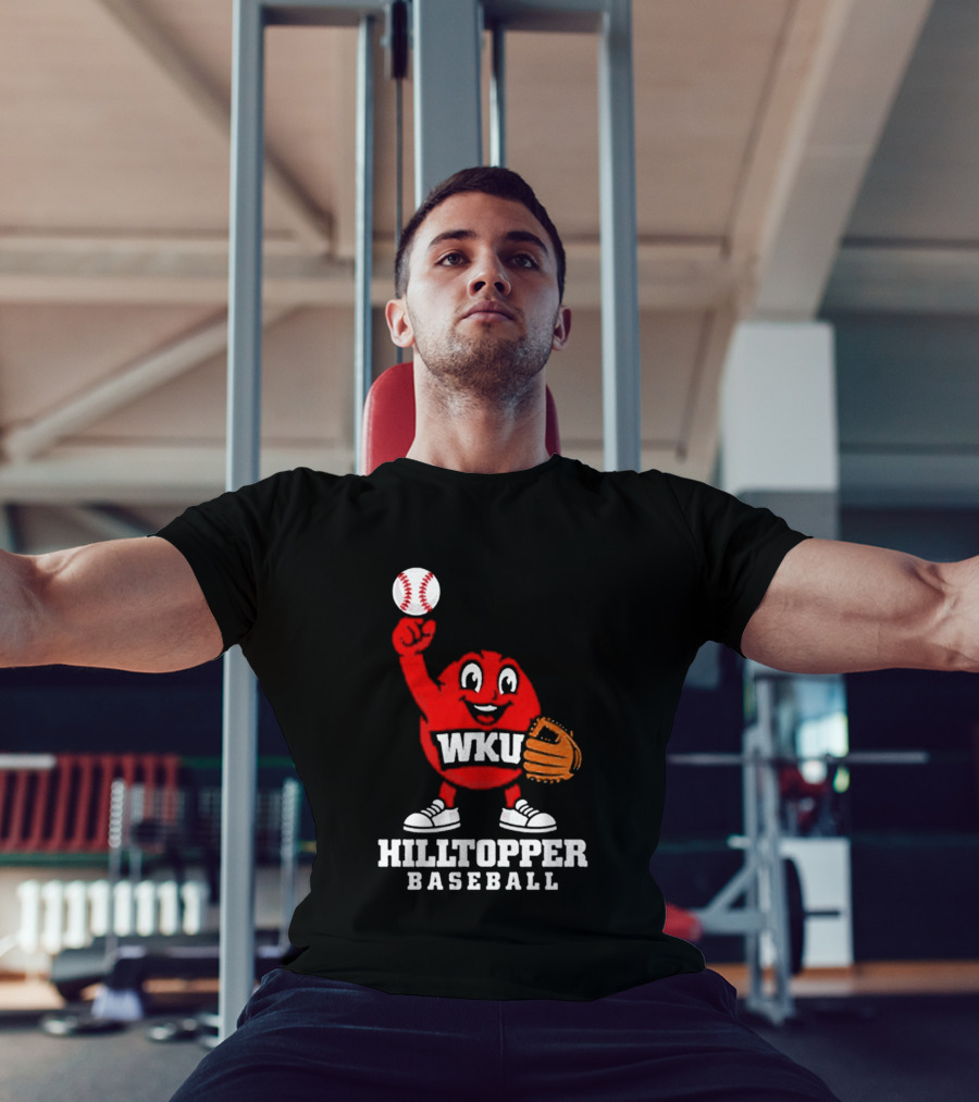 WKU Hilltopper Baseball Mascot With Glove And Ball T-Shirt
