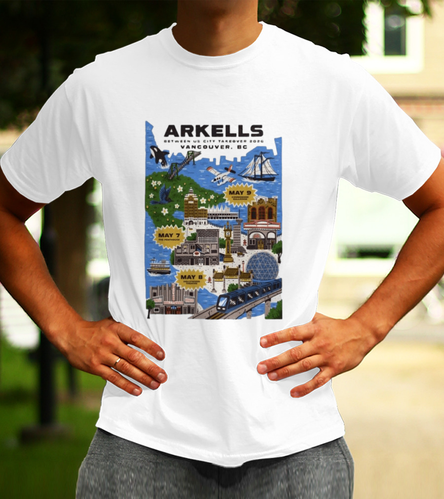 Arkells May 7 2026 The Penthouse Vancouver Concert T-Shirt
