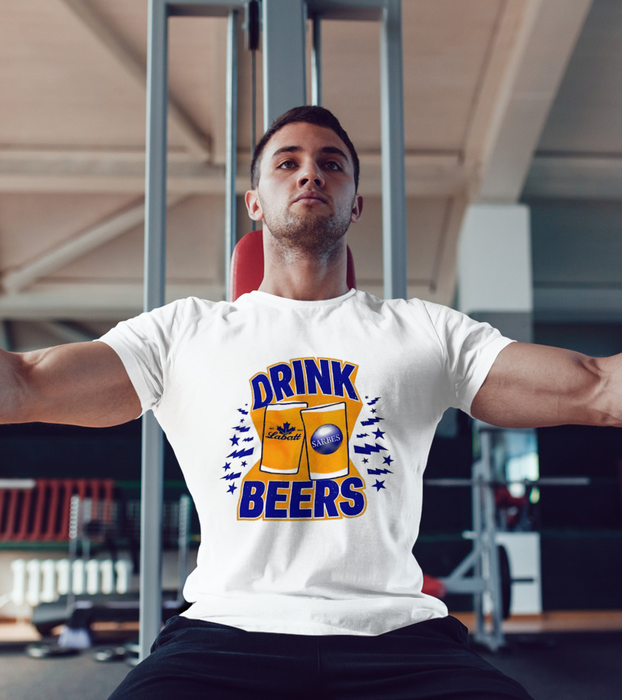 Buffalo Sabres Labatt Drink Beers Electric Stars T-Shirt