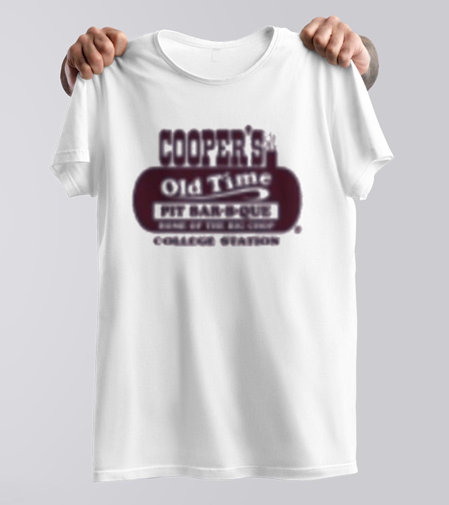 Cooper's Old Time Pit Bar B Que Home Of The Big Chop College Station Texas T-Shirt