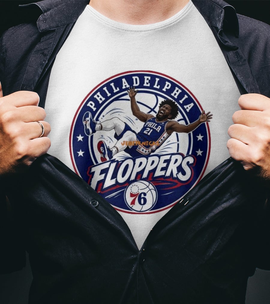 Philadelphia Floppers Joel Embiid 76ers Basketball 2026 T-Shirt