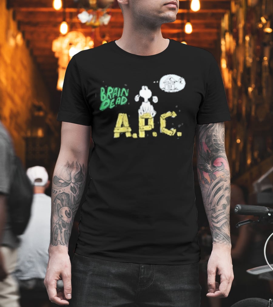 Brain Dead A.P.C. Homesick Dog With House In Thought Bubble T-Shirt