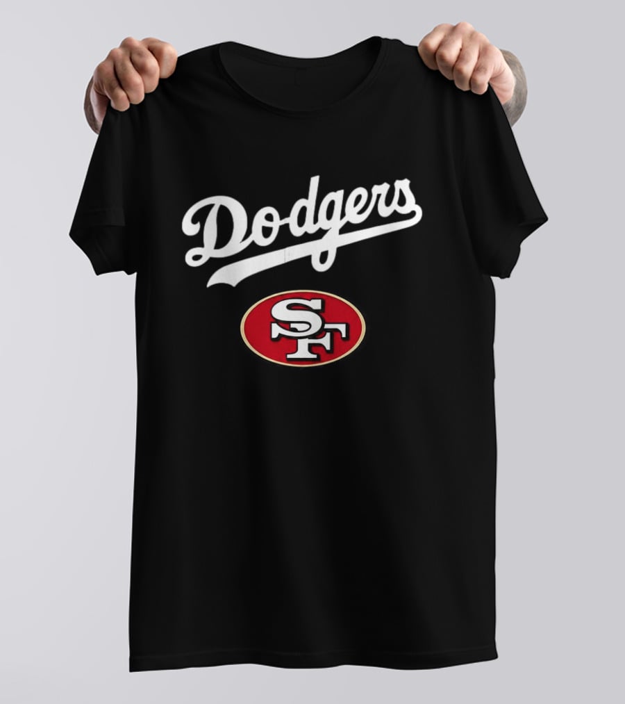 Dodgers SF Baseball Jersey Los Angeles San Francisco 49ers T-Shirt
