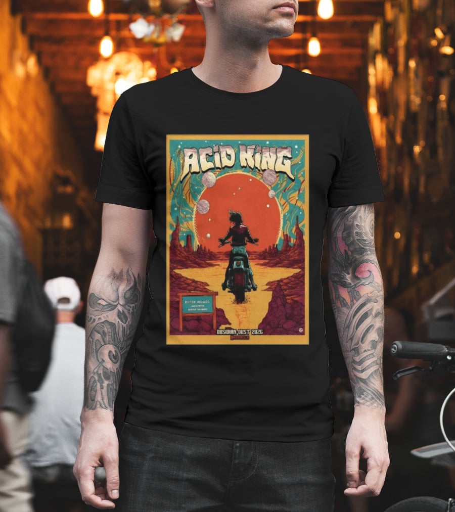 Acid King Obsidian Dust 2026 Brussels Busse Woods T-Shirt