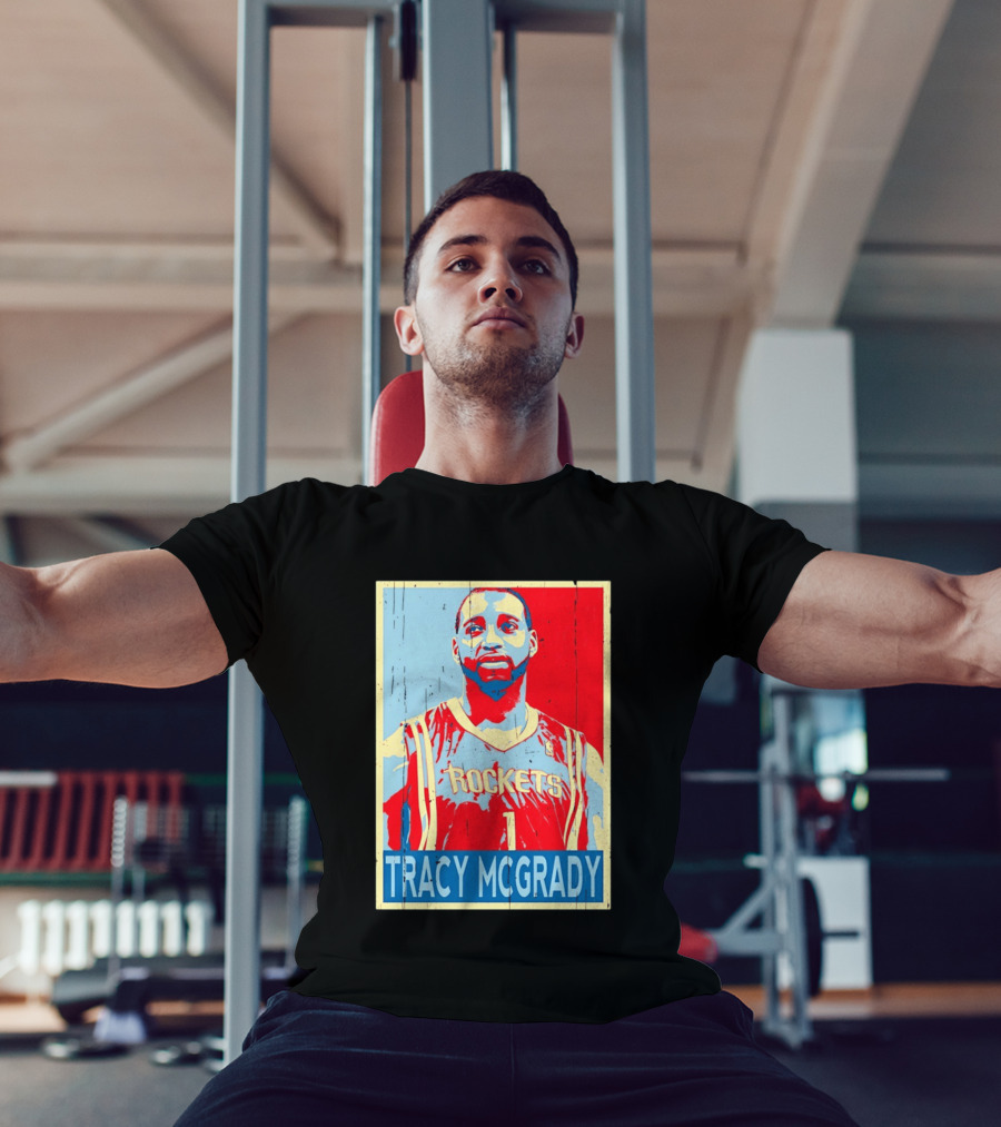 Tracy McGrady Rockets Houston NBA Basketball T-Shirt