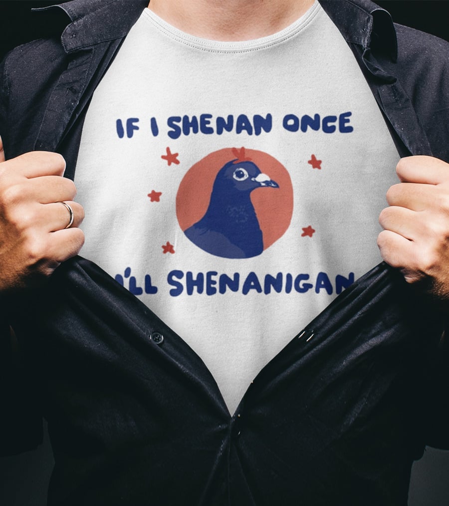 If I Shenan Once I'll Shenanigan Funny Pigeon Humor T-Shirt