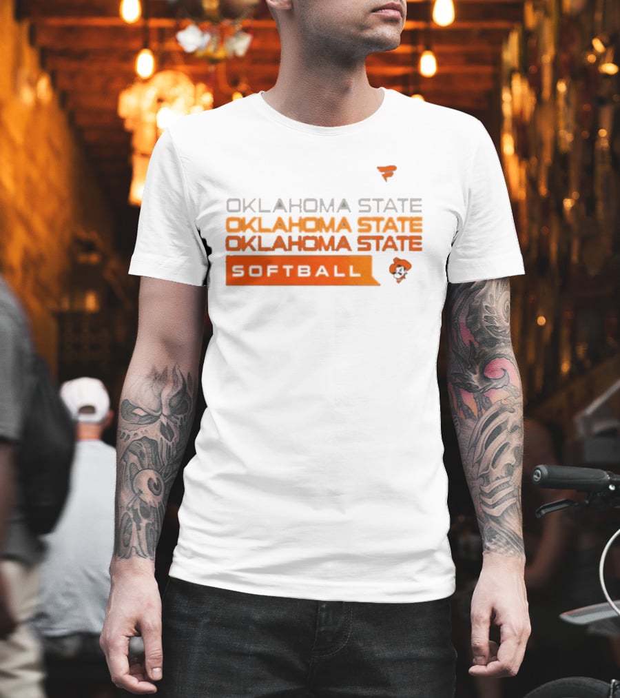 Oklahoma State College Softball Cowboys Hype Tri Blend T-Shirt