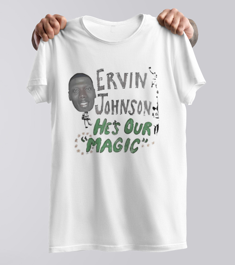 Ervin Johnson He's Our Magic With Basketball Player T-Shirt