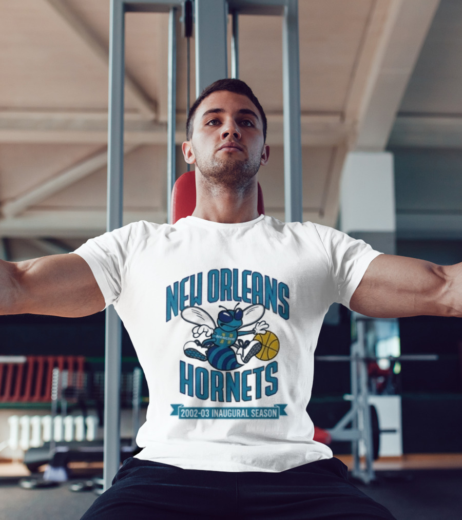 New Orleans Hornets Inaugural Season Basketball T-Shirt