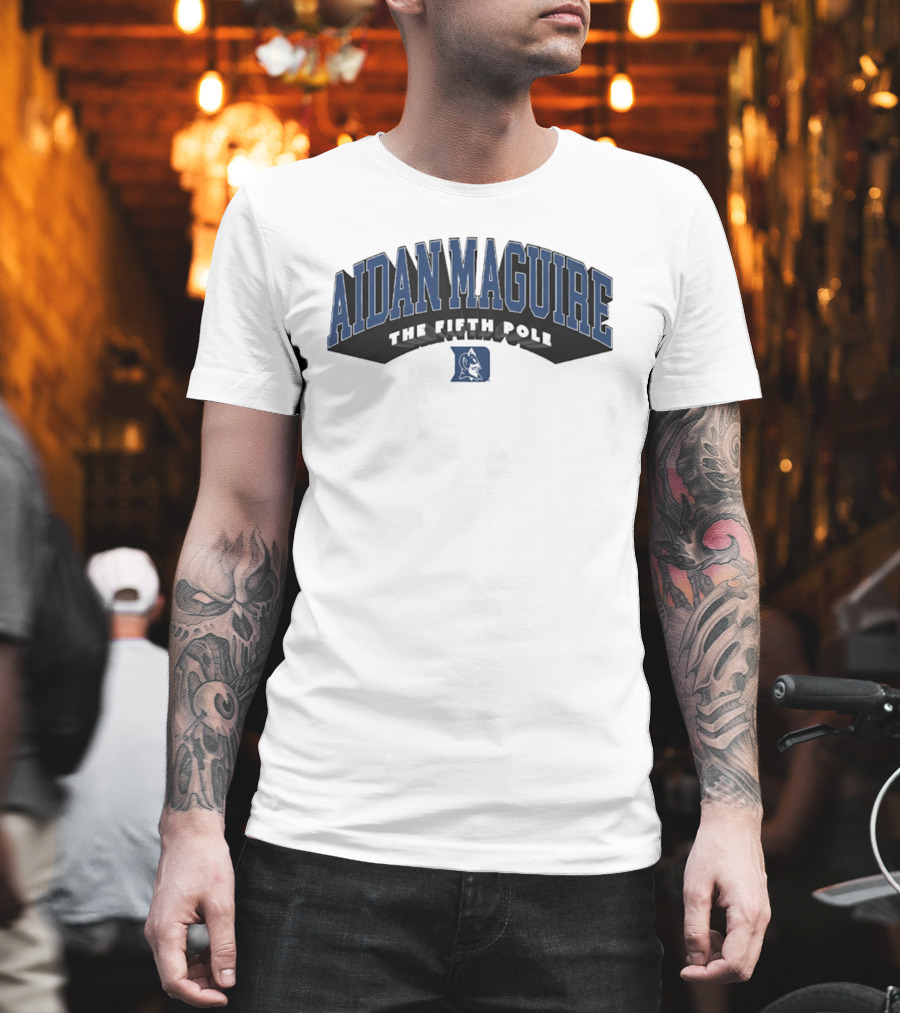 Aidan Maguire Duke Lacrosse The Fifth Pole Blue Devil T-Shirt