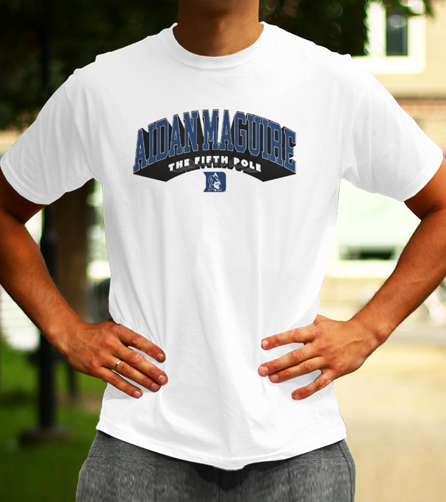 Aidan Maguire Duke Lacrosse The Fifth Pole Blue Devil T-Shirt