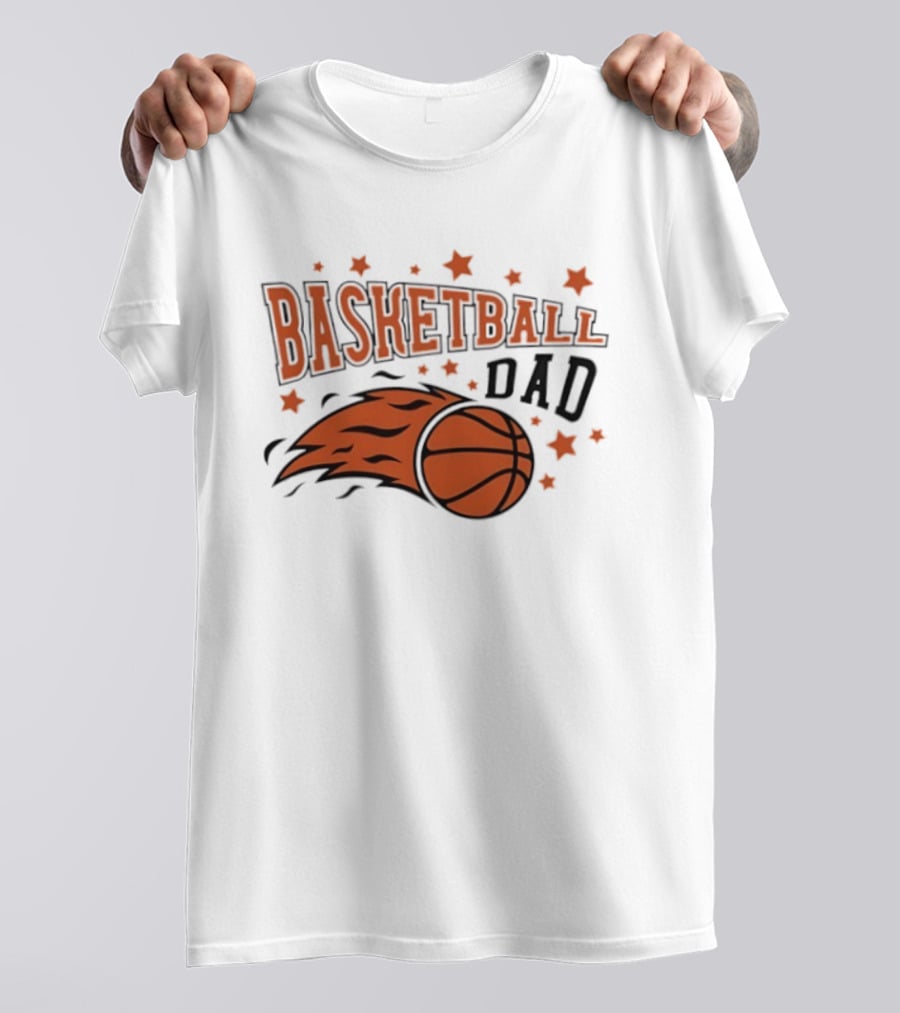 Basketball Dad Flame Stars 2026 T-Shirt