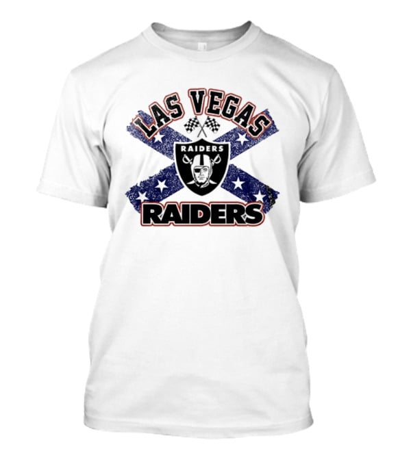 Las Vegas Raiders Confederate Flag Crossover With Dukes Of Hazzard T-Shirt