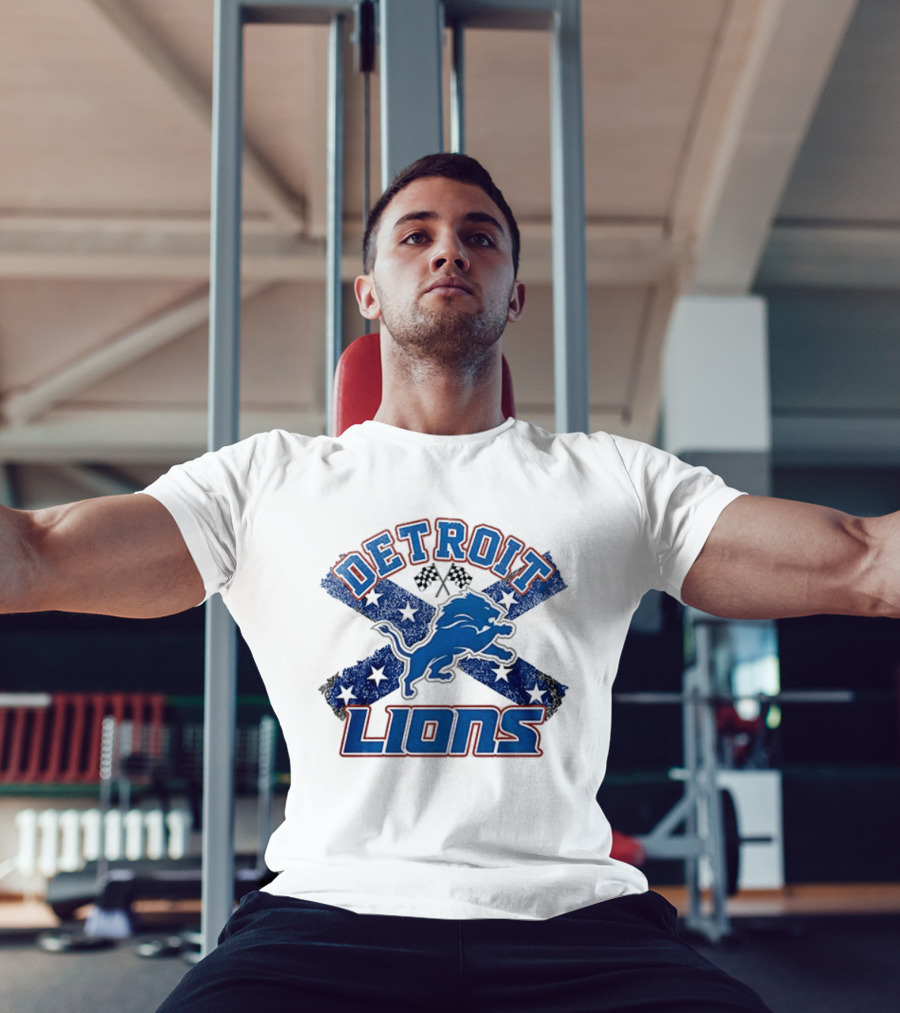 Detroit Lions X The Dukes Of Hazzard Caricature T-Shirt