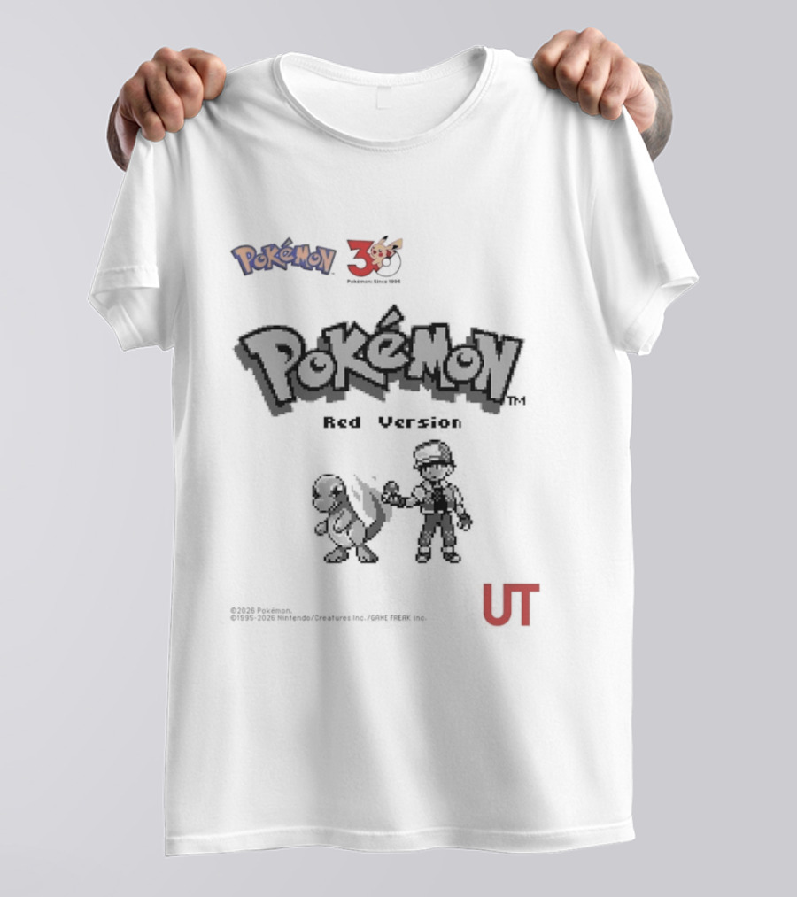 Pokemon Red Version 25th Anniversary Characters UT T-Shirt