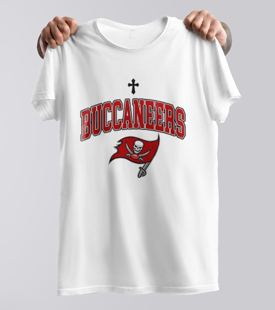Tampa Bay Buccaneers Jesus Cross Skull Flag Lifetime Member T-Shirt