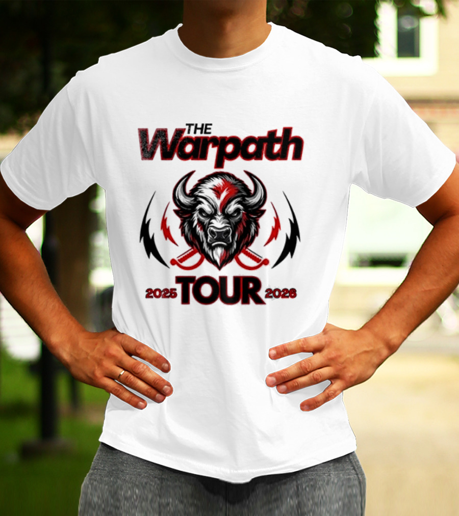 The Warpath Tour 2025 2026 Bison T-Shirt