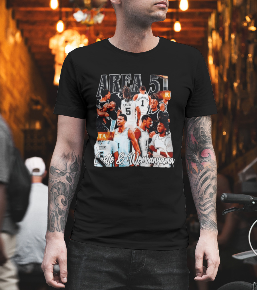 Area 51 Stephon Castle Victor Wembanyama San Antonio Spurs Basketball T-Shirt