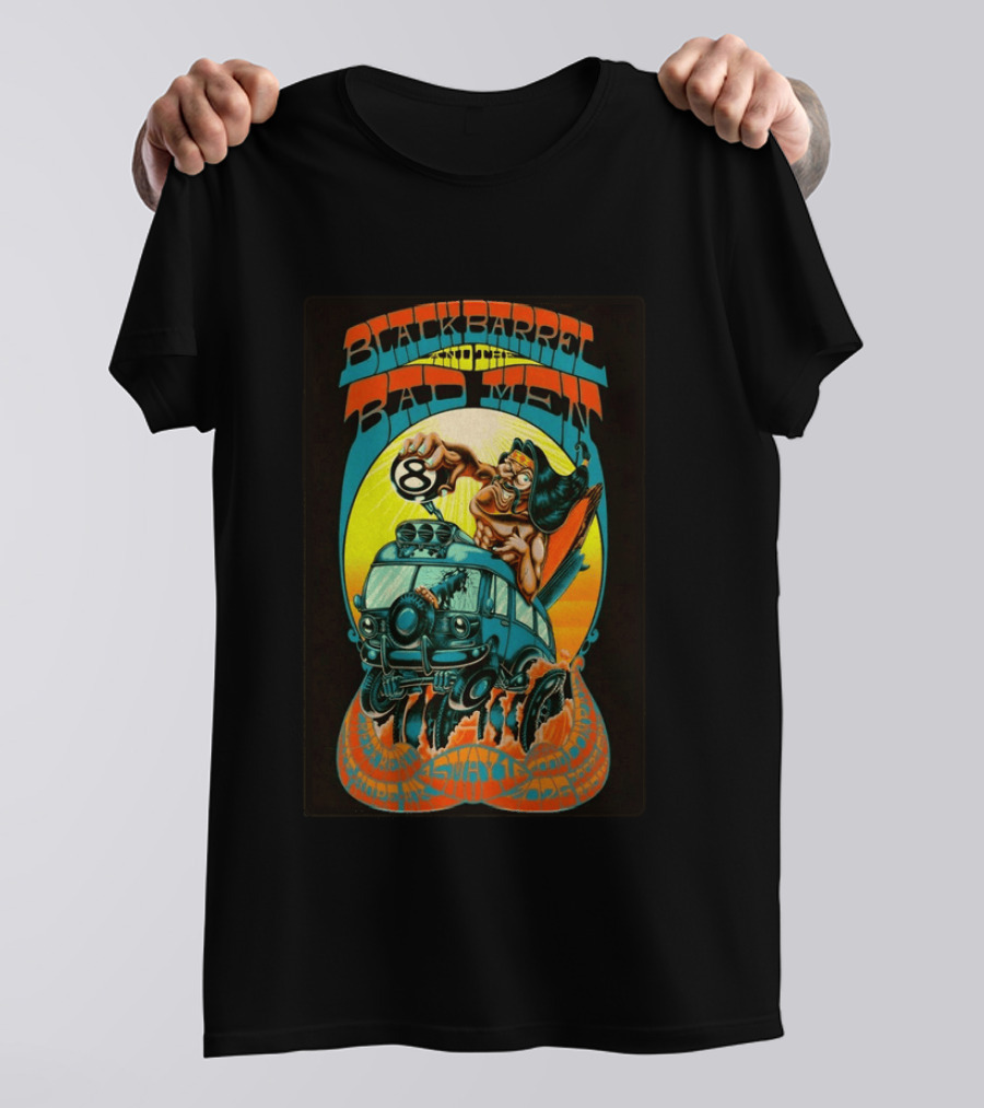 Black Barrel And The Bad Men Hope AK 5 16 2026 Psychedelic Van Race T-Shirt