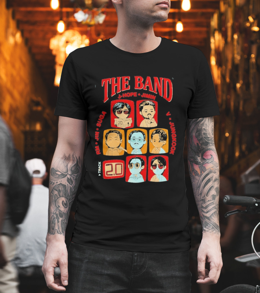 The Band RM Jin Suga J Hope Jimin V Jungkook 20 Arirang BTS World Tour 2.0 T-Shirt