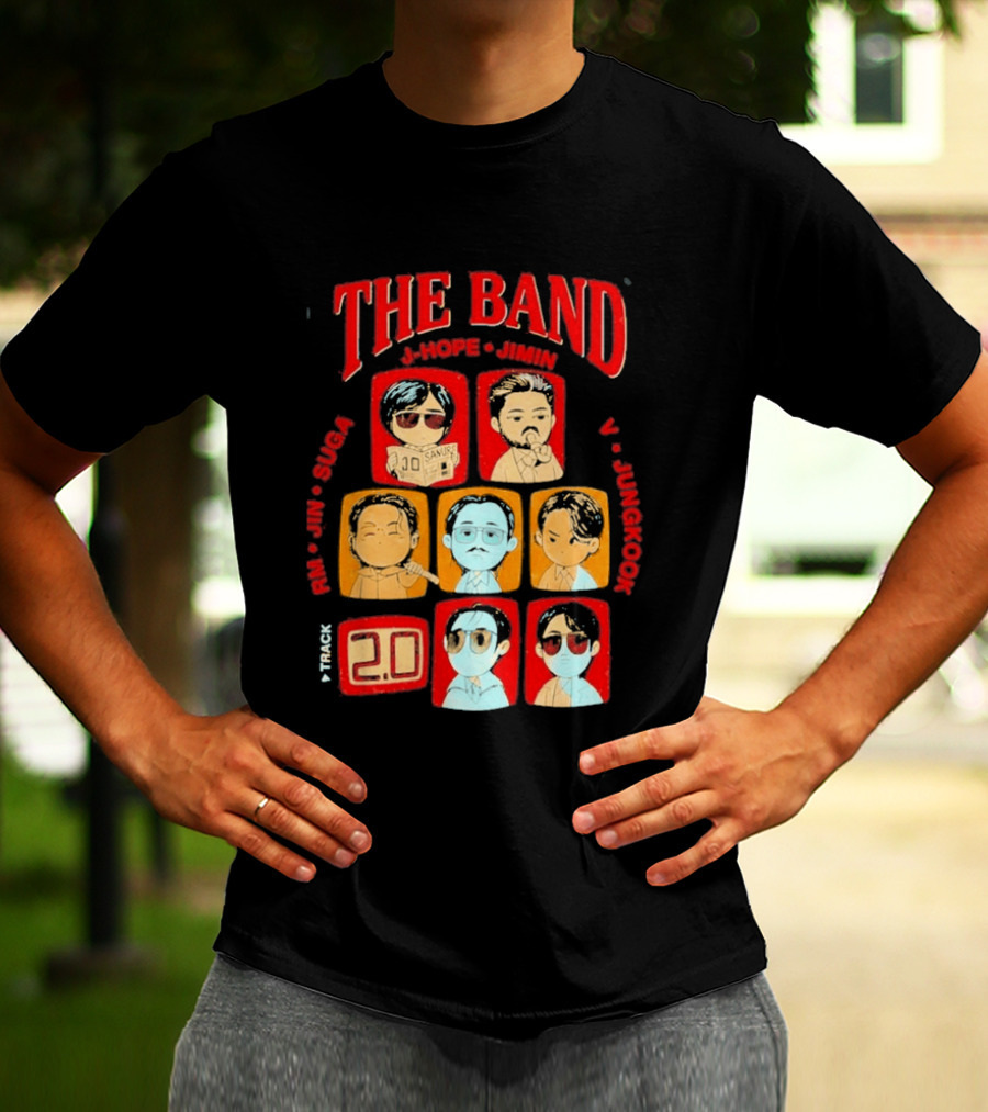 The Band RM Jin Suga J Hope Jimin V Jungkook 20 Arirang BTS World Tour 2.0 T-Shirt